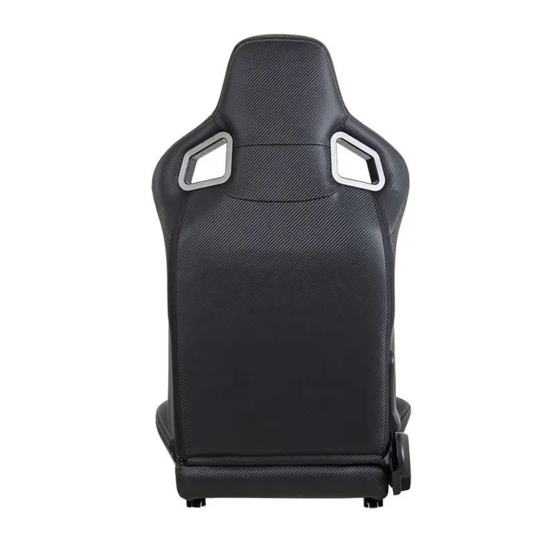 Black PVC Leather Sport Seat Aero Seat With Double Rails