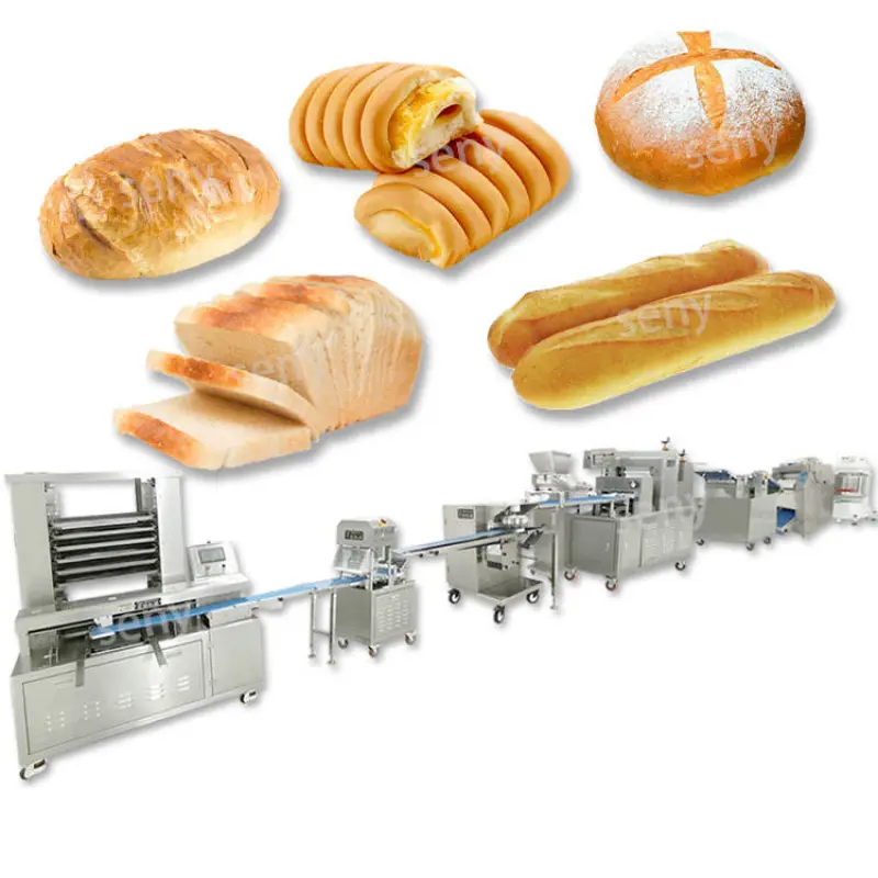 Commercial Bread Making Machine Bakery Snack Food Processing Equipment Bread Production Line