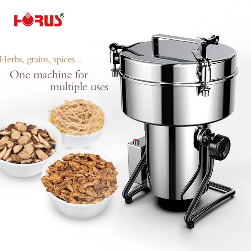 Horus Industrial Stainless Steel Mini Rice Husk Powder Grinder Multifunctional Food Machine
