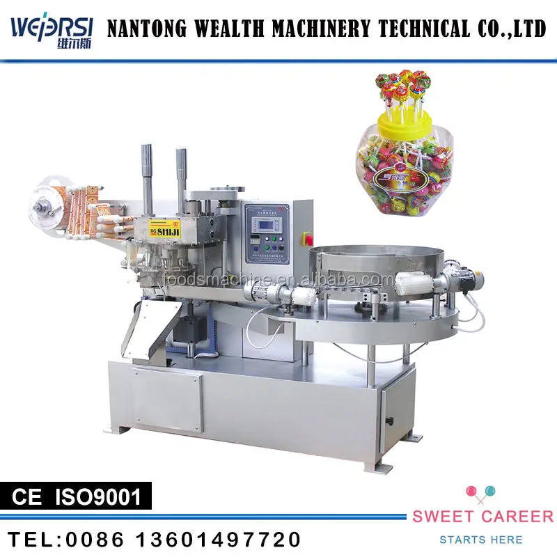 Wealth Lollipop Candy Packing Machine