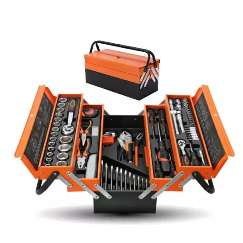 Tools Socket Ratchet Mechanic Home Box Cabinet Hand Spanners Combined Sets Inch Mechanics Car Package Wrench Tool Set 85 Pcs