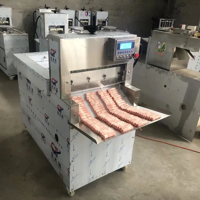 Best Commercial Stainless Steel Full Automatic Bacon Slicer,Cutting Frozen Meat Machine For Sale