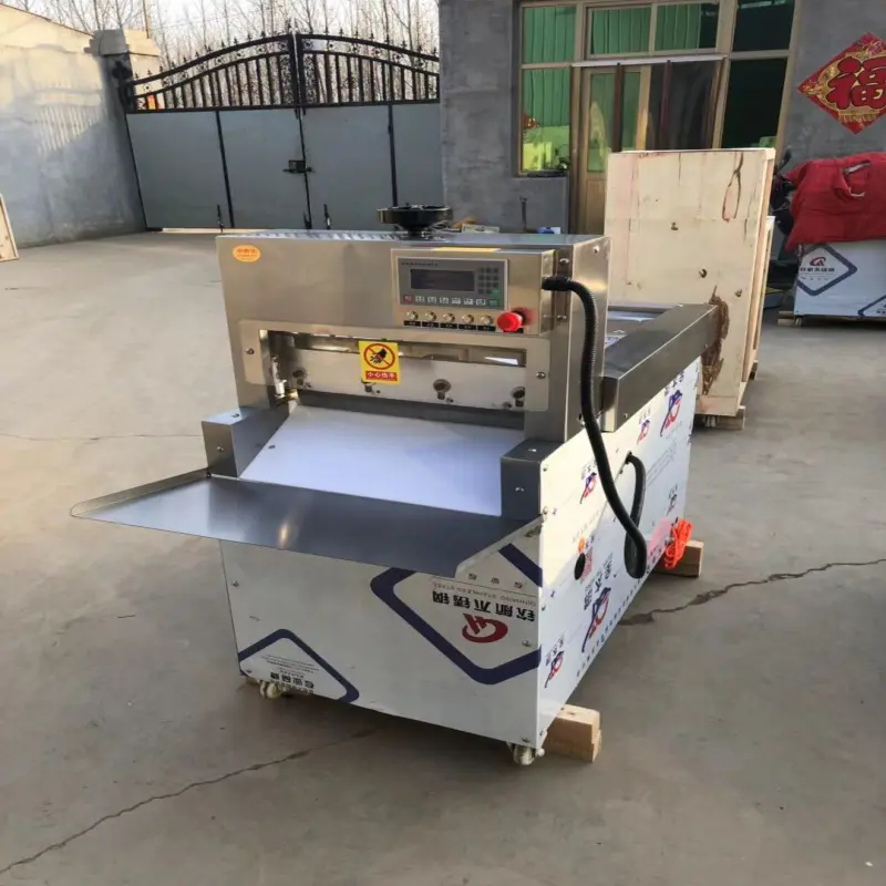 Best Commercial Stainless Steel Full Automatic Bacon Slicer,Cutting Frozen Meat Machine For Sale