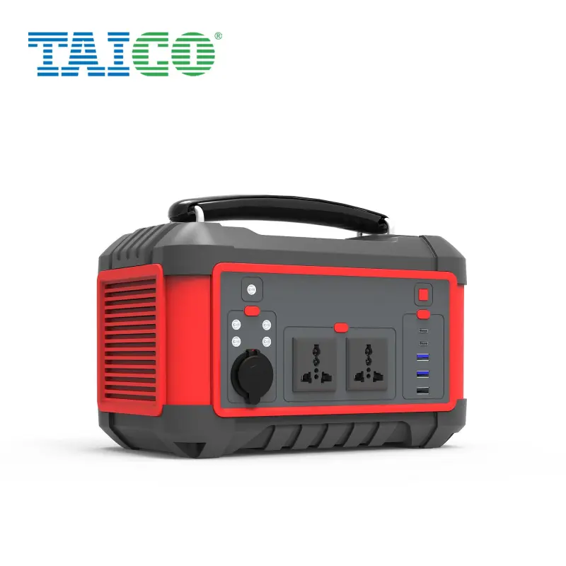 TAICO 160Ah 600Wh USB Type-C DC AC 600W Lithium Battery Bank Portable Power Station for portable power pack