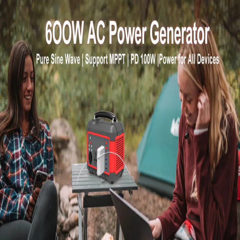 TAICO 160Ah 600Wh USB Type-C DC AC 600W Lithium Battery Bank Portable Power Station for portable power pack