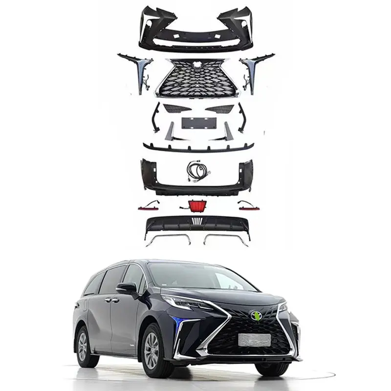 Manufactories Car Body Accessories Modified Car Bumpers For Toyota sienna 2021
