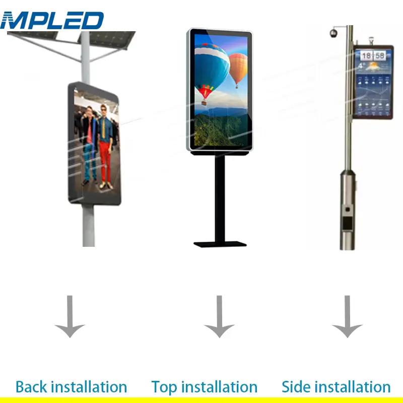 MPLED 2019 Hot P6 Pole LED Screen Display outdoor billboard advertising equipment