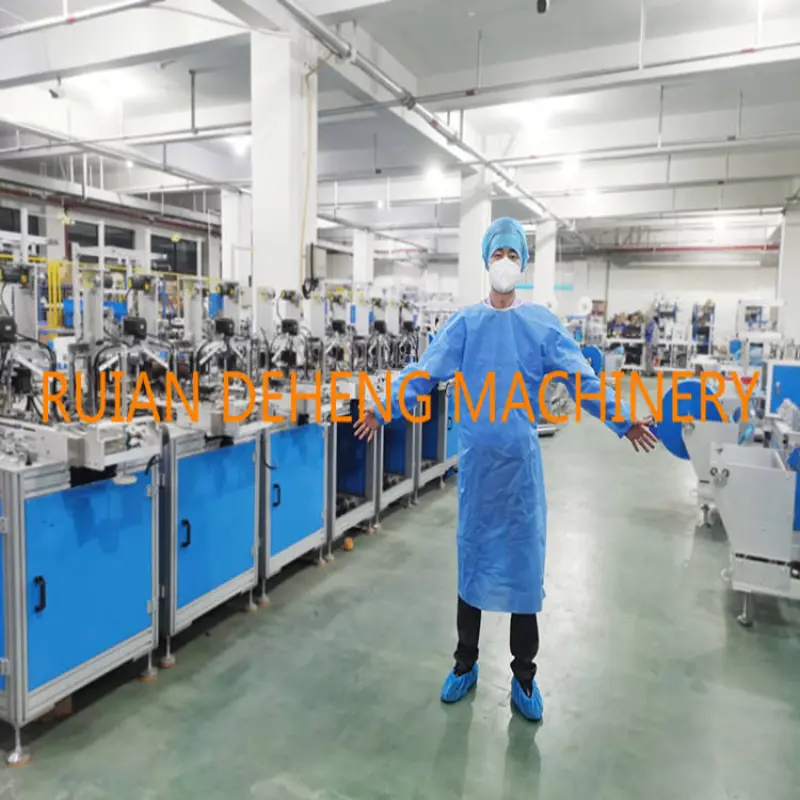 Automatic Surgical Gown Making Machine New Product 2020 Printing Shops Restaurant Spare Parts Provided Online Support Retail PLC