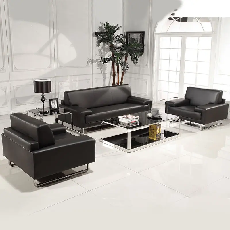 Hot High Quality Synthetic Leather Sofa Office Furniture Modern