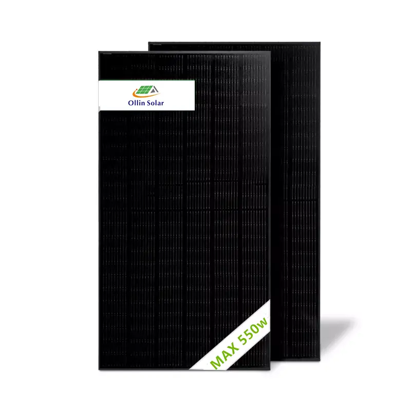 Inmetro Solar Panel  All Black Solar Panel 540w 550w 560w Monocrystalline  Solar Panel