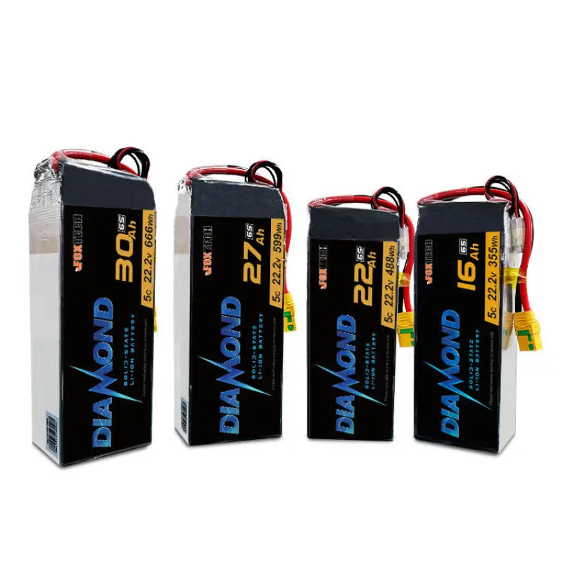 Foxtech Diamond Series 7S 27000mAh 27Ah Solid State Li-ion Lithium UAV Drone Battery for Aircraft