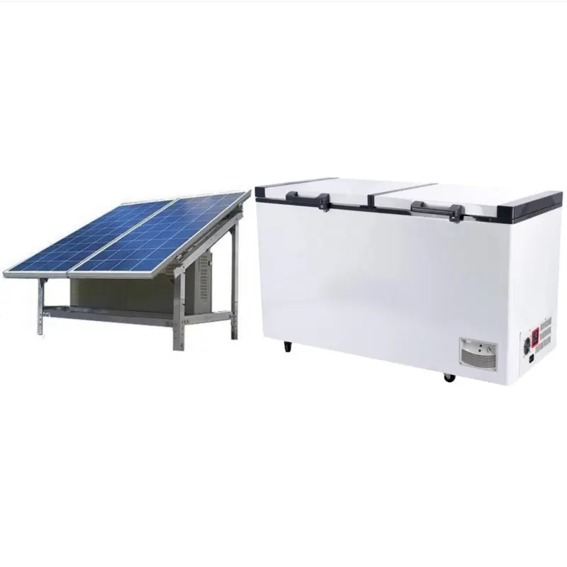 Solar-Powered 508L DC Chest Freezer and Refrigerator System for 12VDC 24VDC