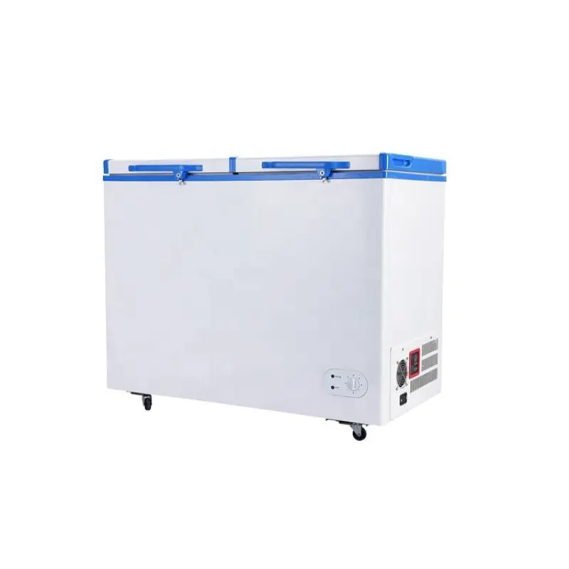 12VDC 24VDC Solar Freezer System - 80W DC Chest Freezer and Refrigerator with 268L Capacity