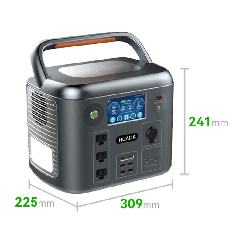 1280Wh 50000mAh AC Outlets Solar Generator Portable Power Station for Home Backup Outdoor Camping with Wireless Charging