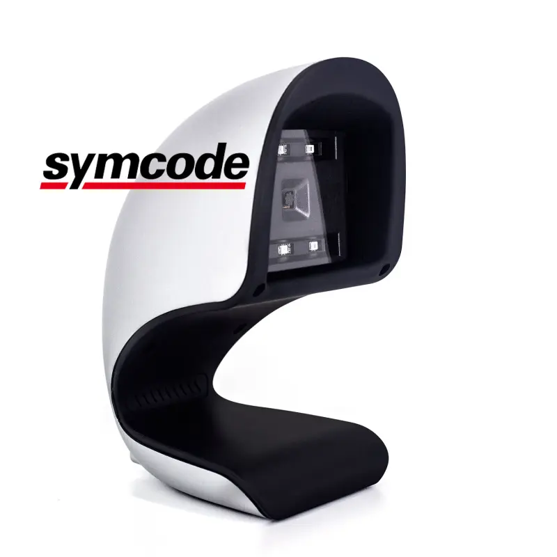 360 degree Omni Directional Barcode Scanner Screen QR Code Reader Wired Desktop Scanner With USB Port Symcode MJ-9208