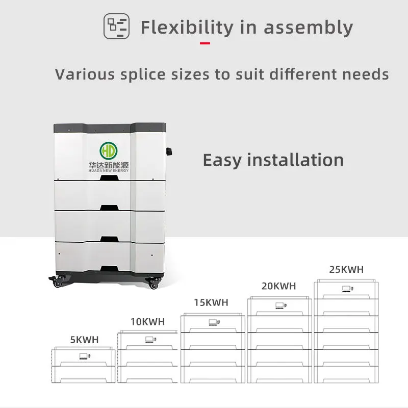 High-Voltage 15 kWh Solar Hybrid Inverter LifePO4 Storage System