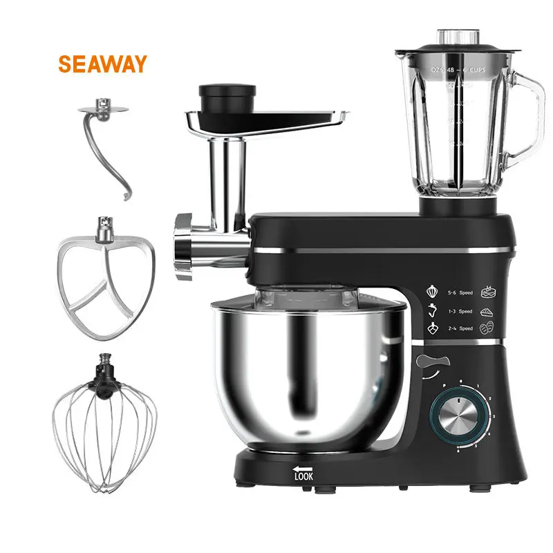 Heavy duty 1400W Food Stand Mixer Cake Dough Mixer With LED Power Indicator 7L