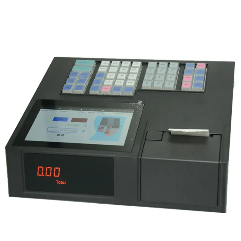 Software 48-key Keyboard Android 11 Cash Register Touch Restaurant All in one pos Systems with thermal printer HCC-A1170