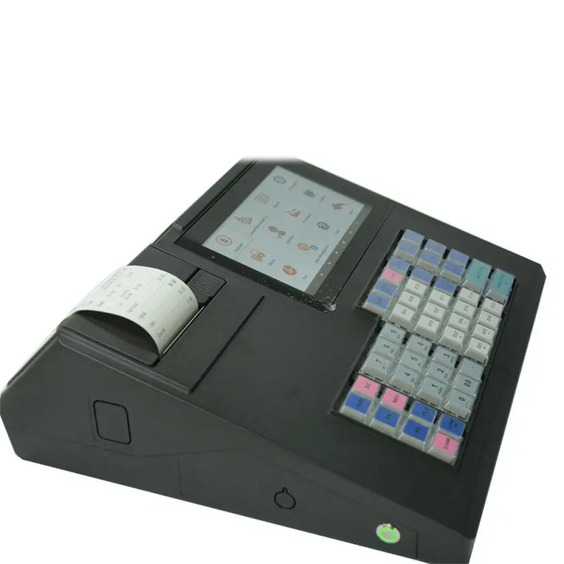 Software 48-key Keyboard Android 11 Cash Register Touch Restaurant All in one pos Systems with thermal printer HCC-A1170