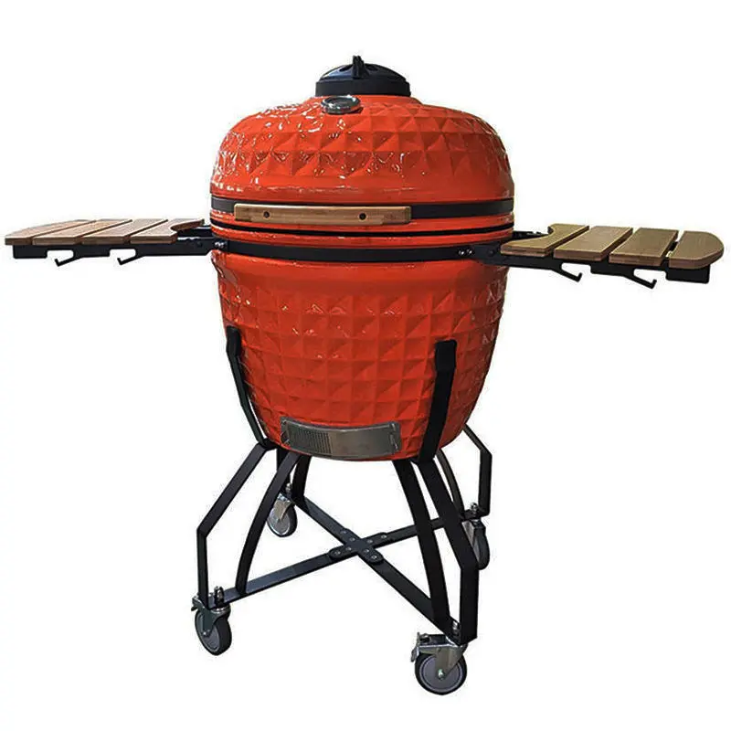 Kamado Rotisserie Charcoal BBQ Smoker 26 Inch Ceramic Egg Kamado Barbecue Grill