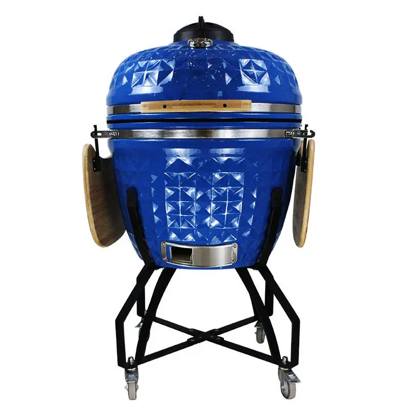 Kamado Rotisserie Charcoal BBQ Smoker 26 Inch Ceramic Egg Kamado Barbecue Grill