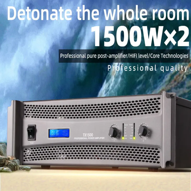 Biner TX15000 1500W*2 Audio Power Amplifier Professional 2 Channel High Power Amplifier For Large-Scale Concert