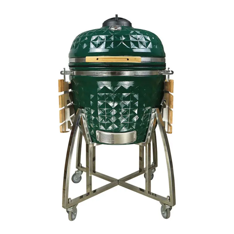 Kamado Rotisserie Charcoal BBQ Smoker 26 Inch Ceramic Egg Kamado Barbecue Grill