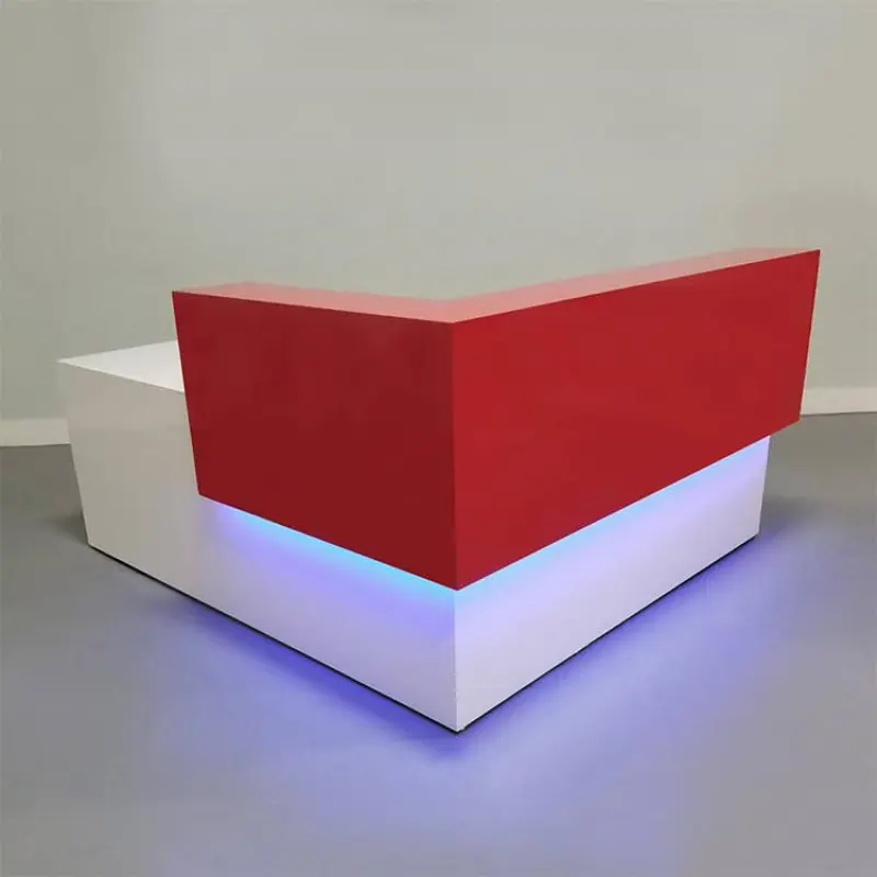 Small LED light reception desk