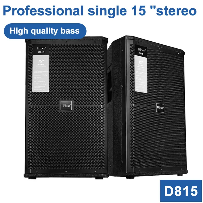 Biner D815 Single 15-inch Professional Audio Sound System Speakers For Stage Performance Wedding Bar Home Outdoor KTV