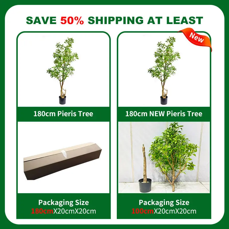 High simulation artificial plants Pieris tree garden indoor home decoration bonsai tree