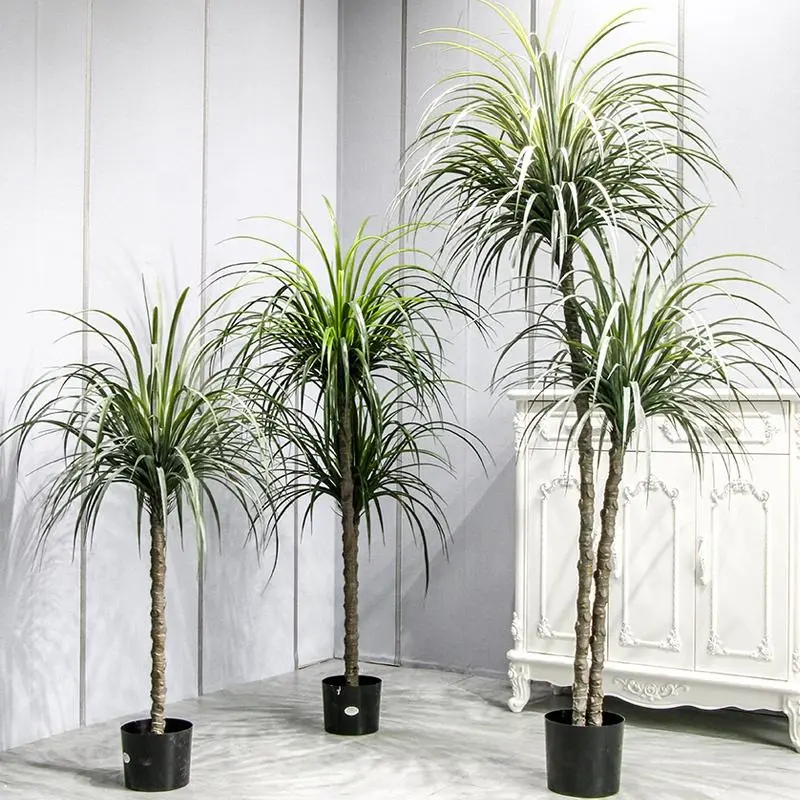 Plastic Artificial Plant  Royal Palm Tree Indoor Plant Decorative Trees Home Decor Hot Sell Bonsai Hot Selling On Amazon