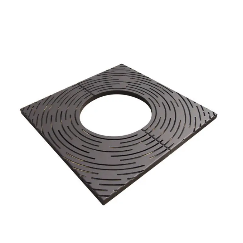 Outdoor round powder coating metal tree grate with different specifications