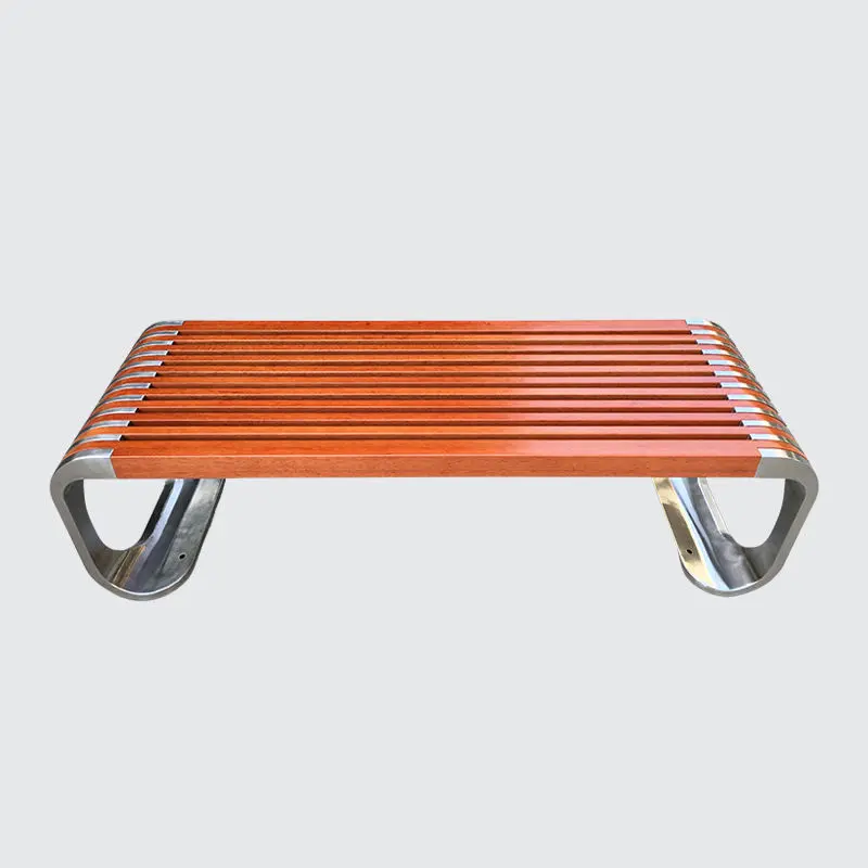 Outdoor park recycled plastic wood bench seat outdoor garden commercial backless exterior bench seating outside patio bench