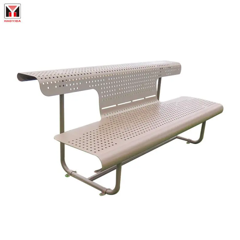 Patio street long 2 3 seater metal bench seat outside park garden patio steel outdoor bench chair