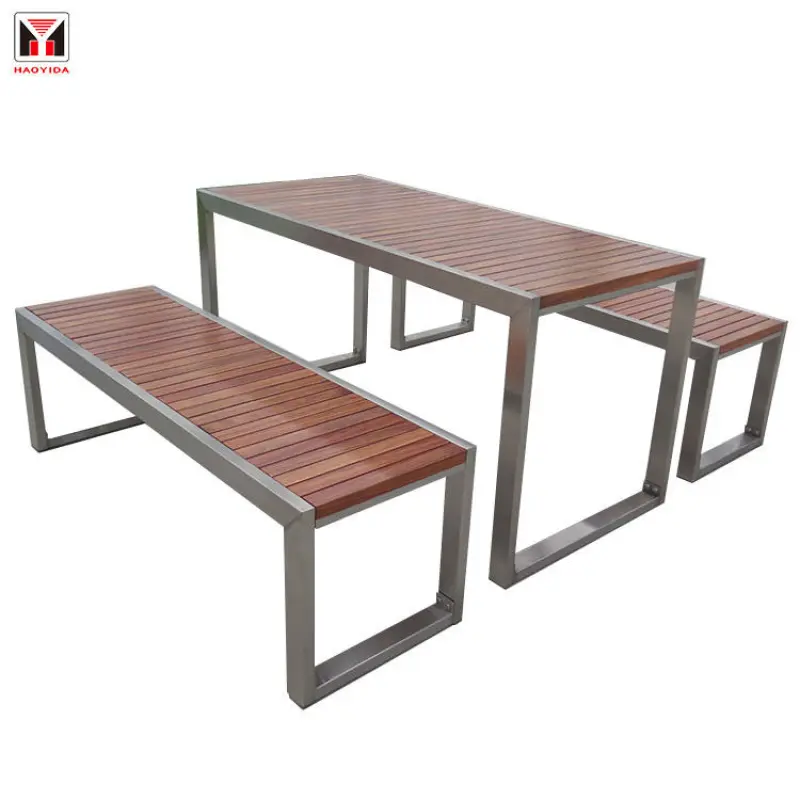 Custom thermoplastic coated garden furniture patio table chairs Set