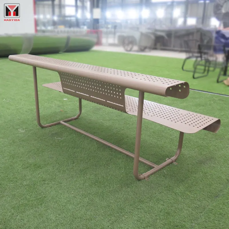 Patio street long 2 3 seater metal bench seat outside park garden patio steel outdoor bench chair