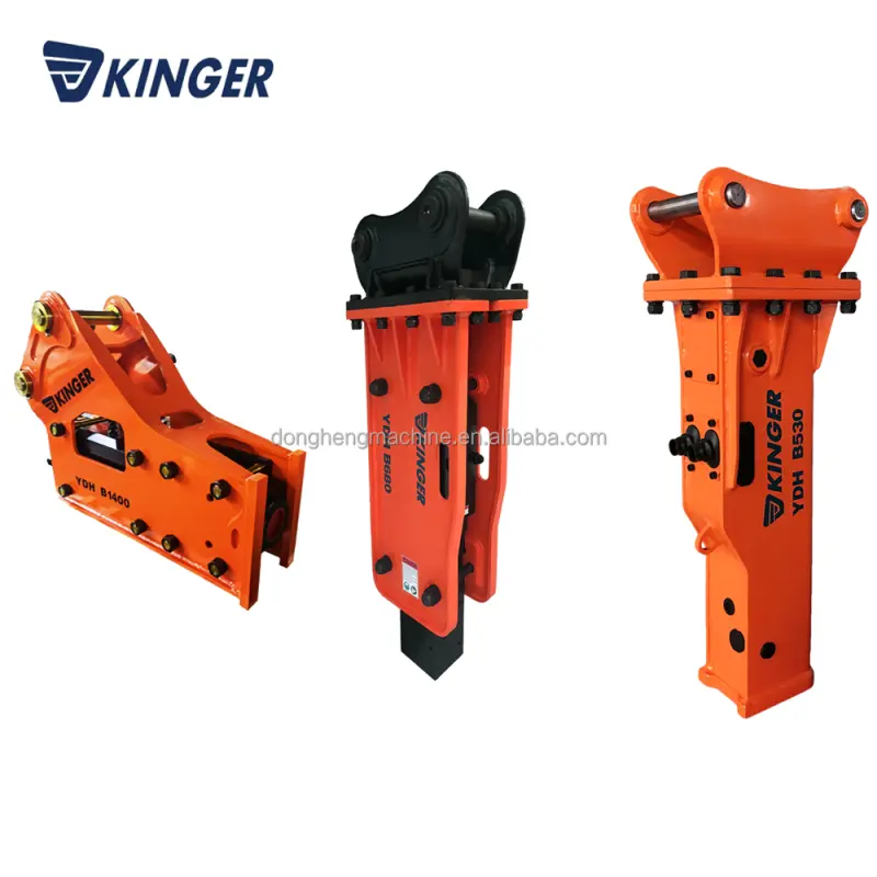 KINGER Wholesale Good Price Excavator Attachments Hydraulic Breaker Hydraulic Hammer For 30 Ton Excavator