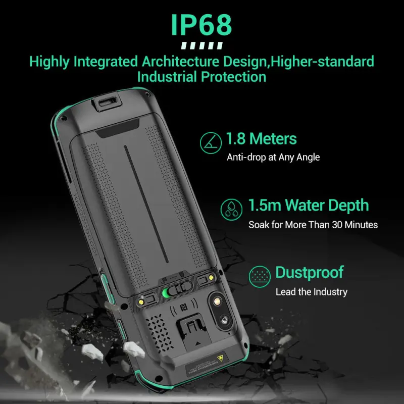 Best Industrial Rugged Android 11 Mobile PC Computer 4 inch NFC Reader Writer OEM 4G LTE Inventory Management System PDAs