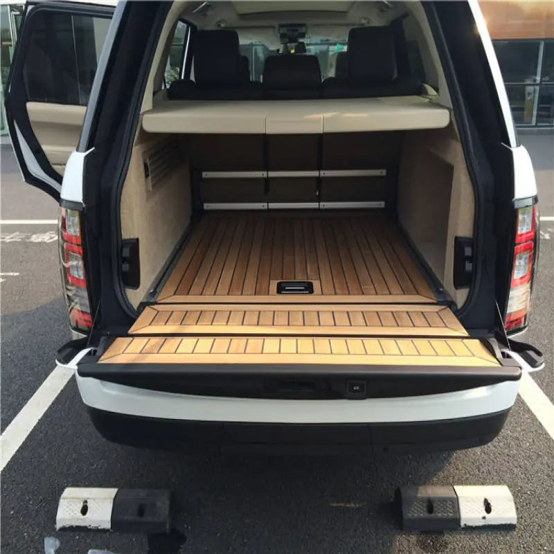 Real Teak Wood Trunk Floor For Range Rover Vogue