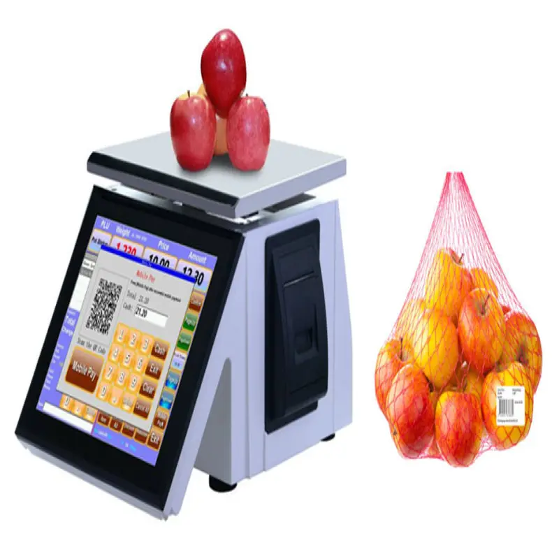 All In One Cash Register Weighing Scale T86E With Embedded Printer