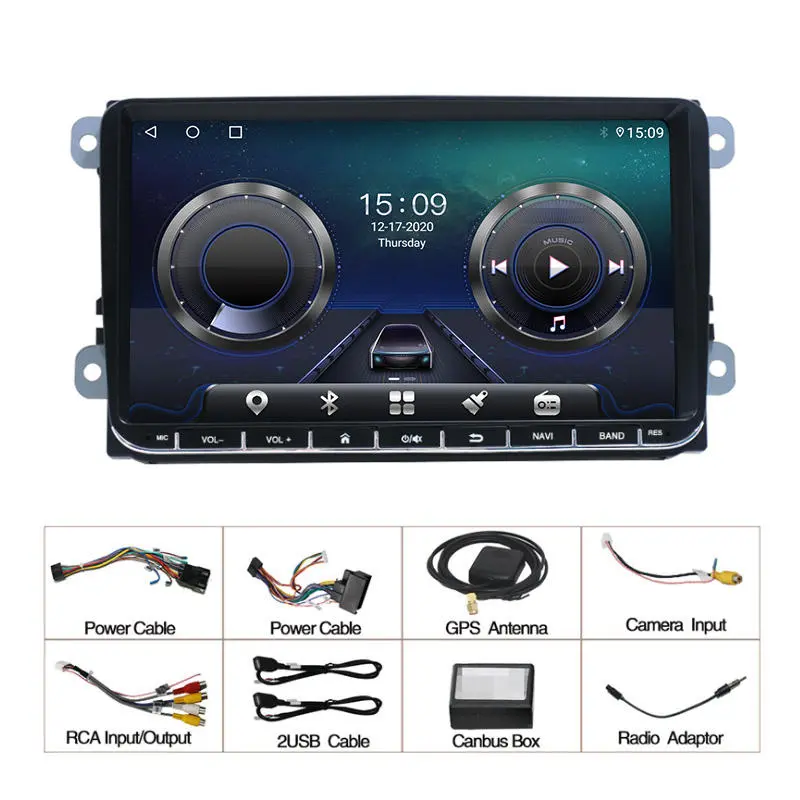 9 inch full touch android system for VW Jetta Glof POLO Passat Bora Magotan Sagitar