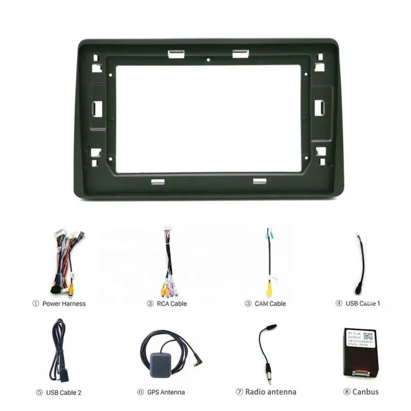 Car Radio Dash Kit Panel for Renault Duster 2019