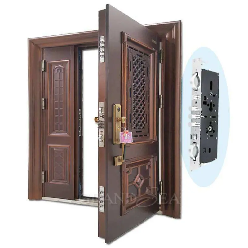 High Quality Luxury Villa House Steel Security Main Doors For Home