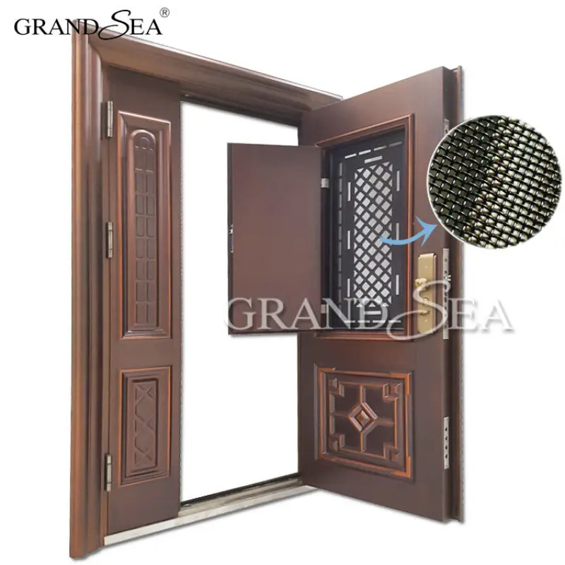 High Quality Luxury Villa House Steel Security Main Doors For Home