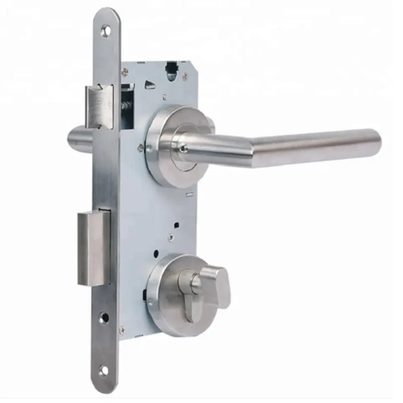 Superior Quality Latest Design Modern Style Stainless Steel Silver Color Interior Door Handle LOCKPopular