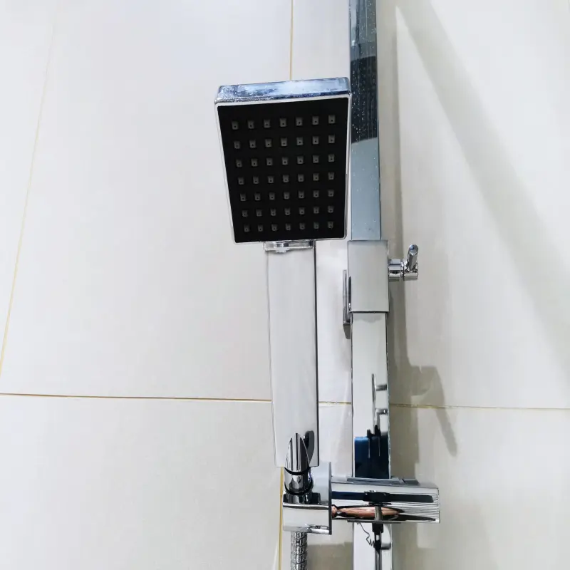 Cheap Multi function Bath Mixer Telescopic Steel Shower Column set