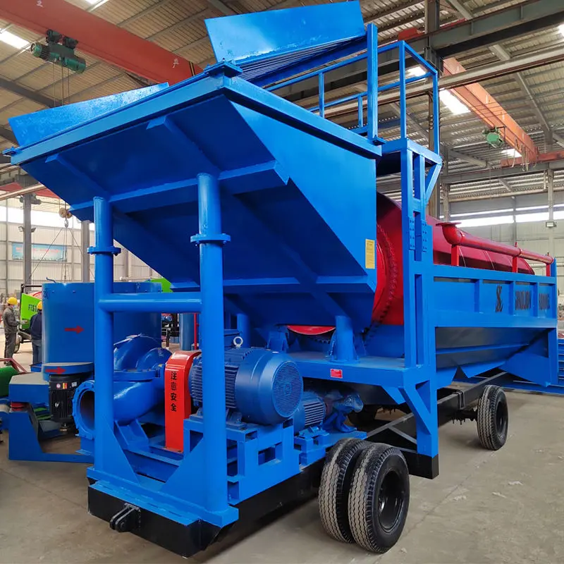 Mini Mining Machine Industrial Trommel Screen Mobile Gold Washing Plant