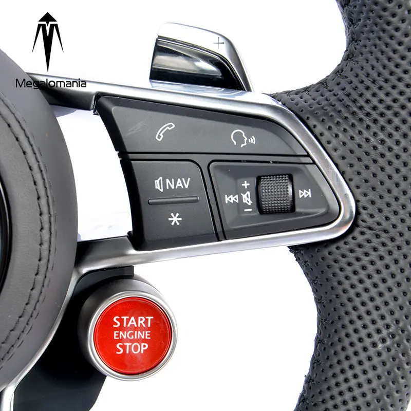 Carbon Fiber Steering Wheel For Audi TT R8 TTRS TTS MK2 MK3
