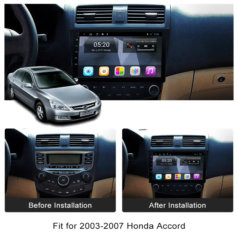 10 Inch Car Multimedia System For Honda Accord 7 Generation 2003-2007