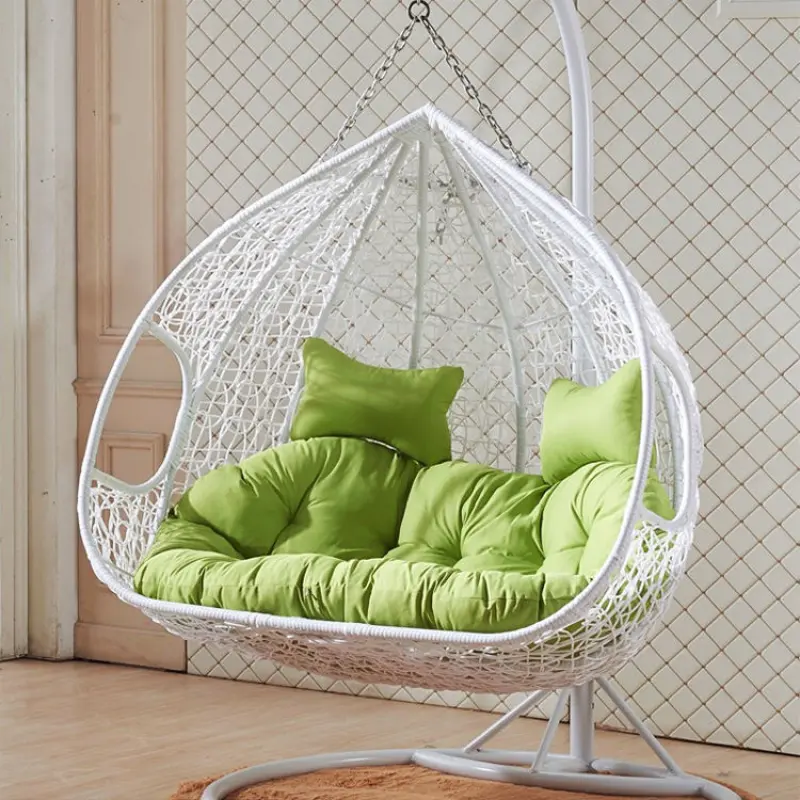 Outdoor Hotel Balcony Furniture Two Seat Patio Swing Hanging Chair Chair with Stand